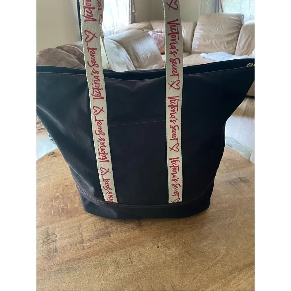 Victoria’s Secret Canvas Tote Bag Logo Straps